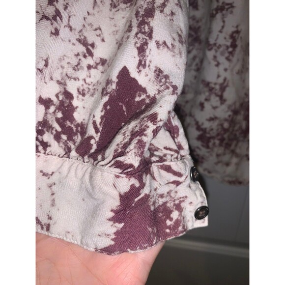 UO Kimchi Blue Floral Embroidered Tie Dye Button Down Western Top Large - Picture 4 of 8